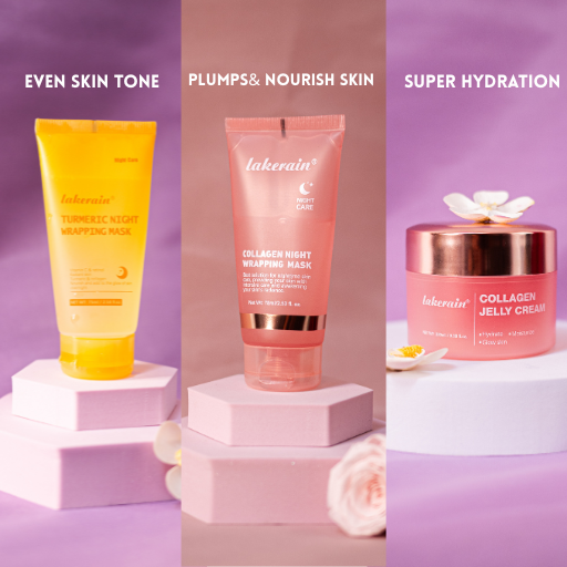 The Night Glow Trio – Collagen, Turmeric & Jelly Cream