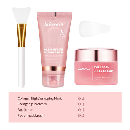 The Night Glow Trio – Collagen, Turmeric & Jelly Cream