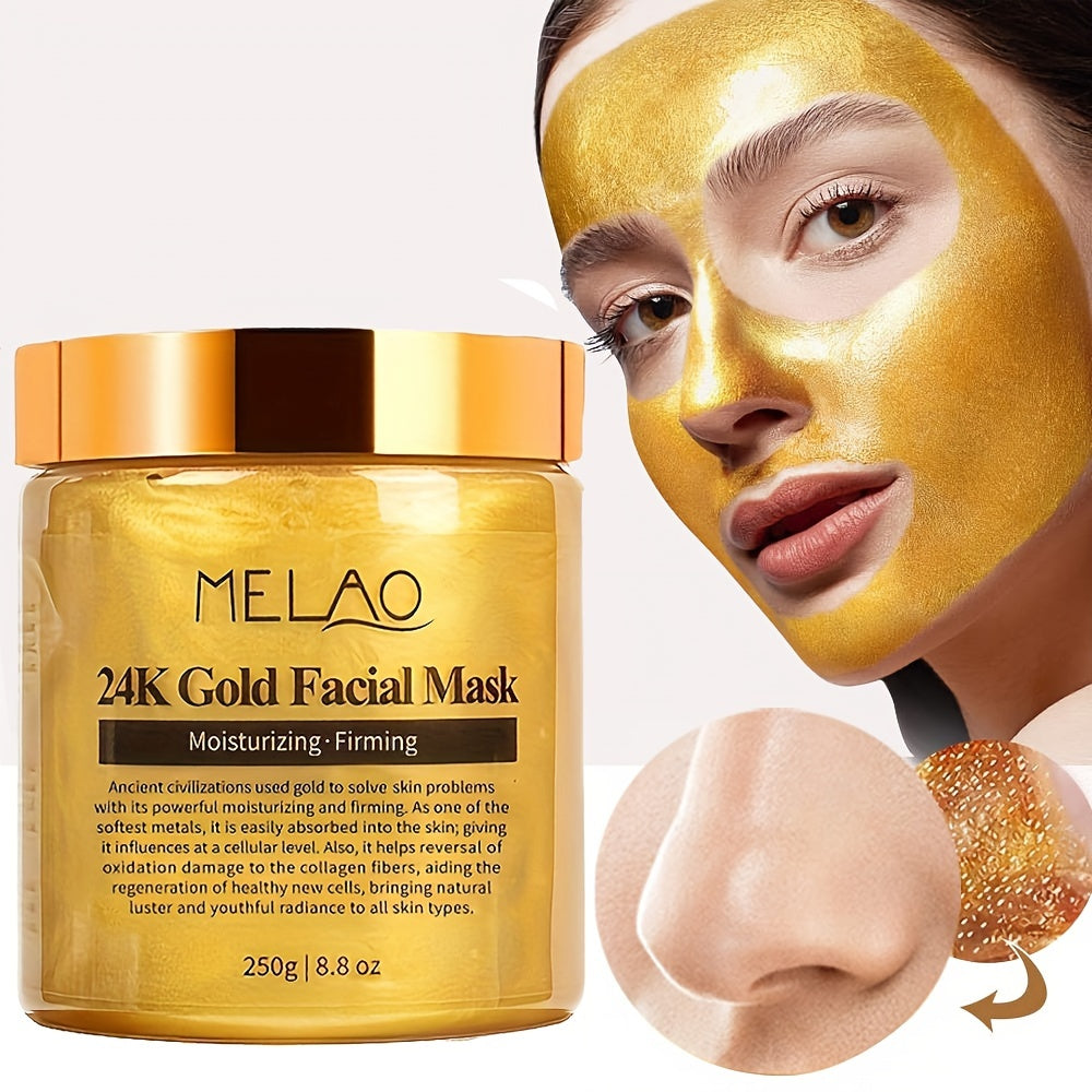 24K Gold Collagen Facial Mask – Firming & Moisturizing