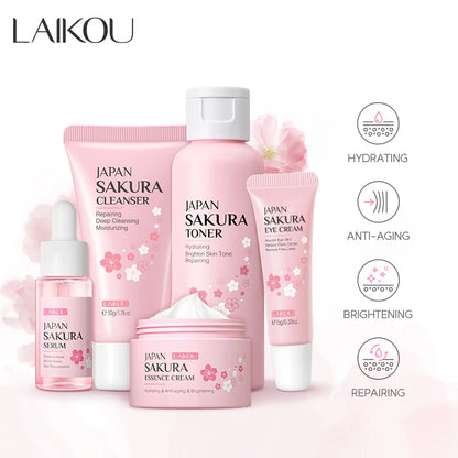 Sakura Glow  5-Piece Skincare Set
