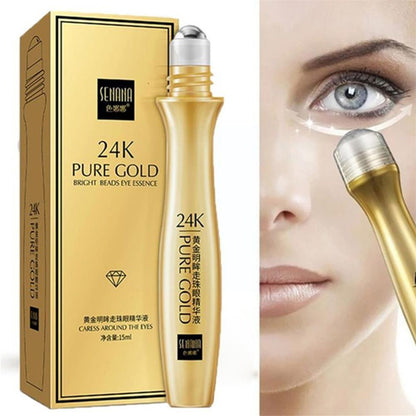24K Pure Gold Eye Roller – Anti-Aging & Dark Circles
