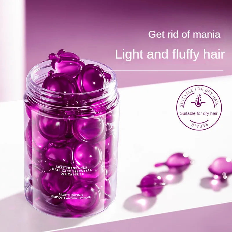 Rose Keratin Hair Repair Capsules