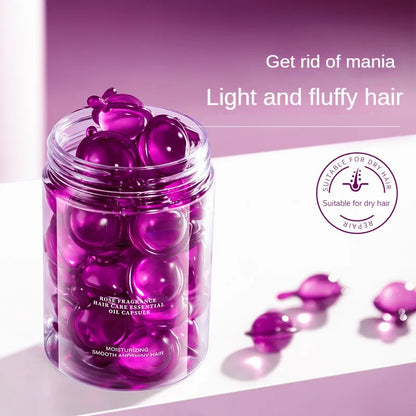 Rose Keratin Hair Repair Capsules