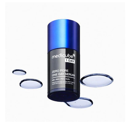 MediCube Zero Pore One Day Serum container on a white background