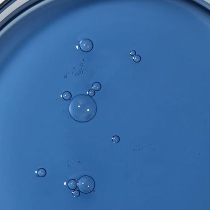 Bubbles on a blue surface