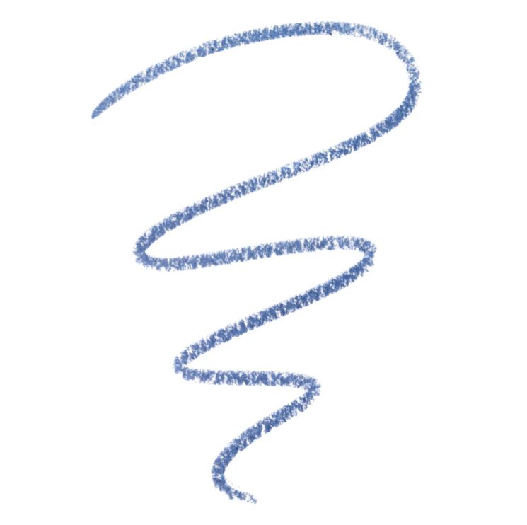 Blue wavy line on a white background