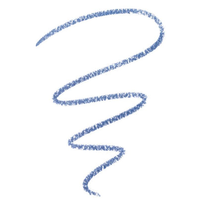 Blue wavy line on a white background