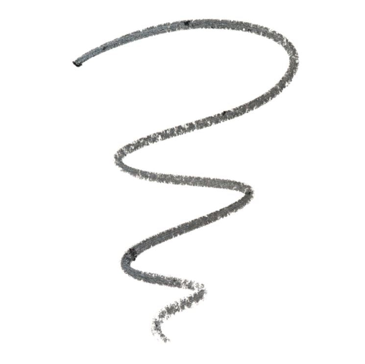 Spiral of gray powder on a white background