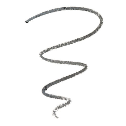 Spiral of gray powder on a white background