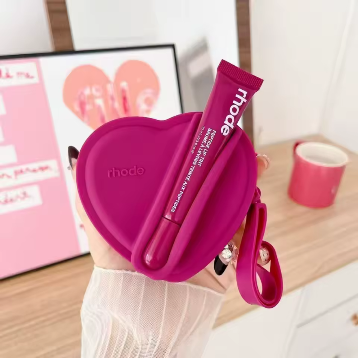 Rhode Heart Gloss Pouch