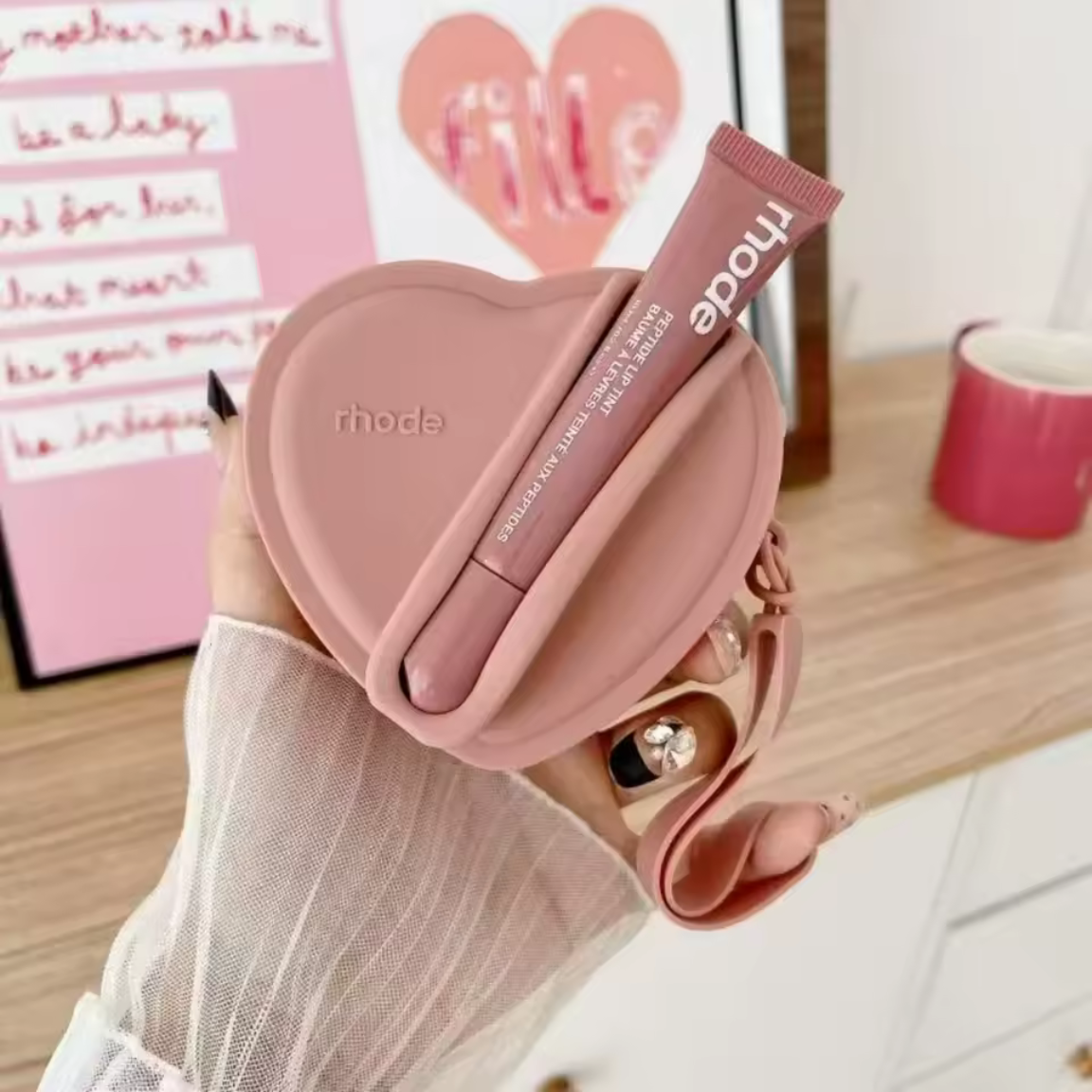 Rhode Heart Gloss Pouch