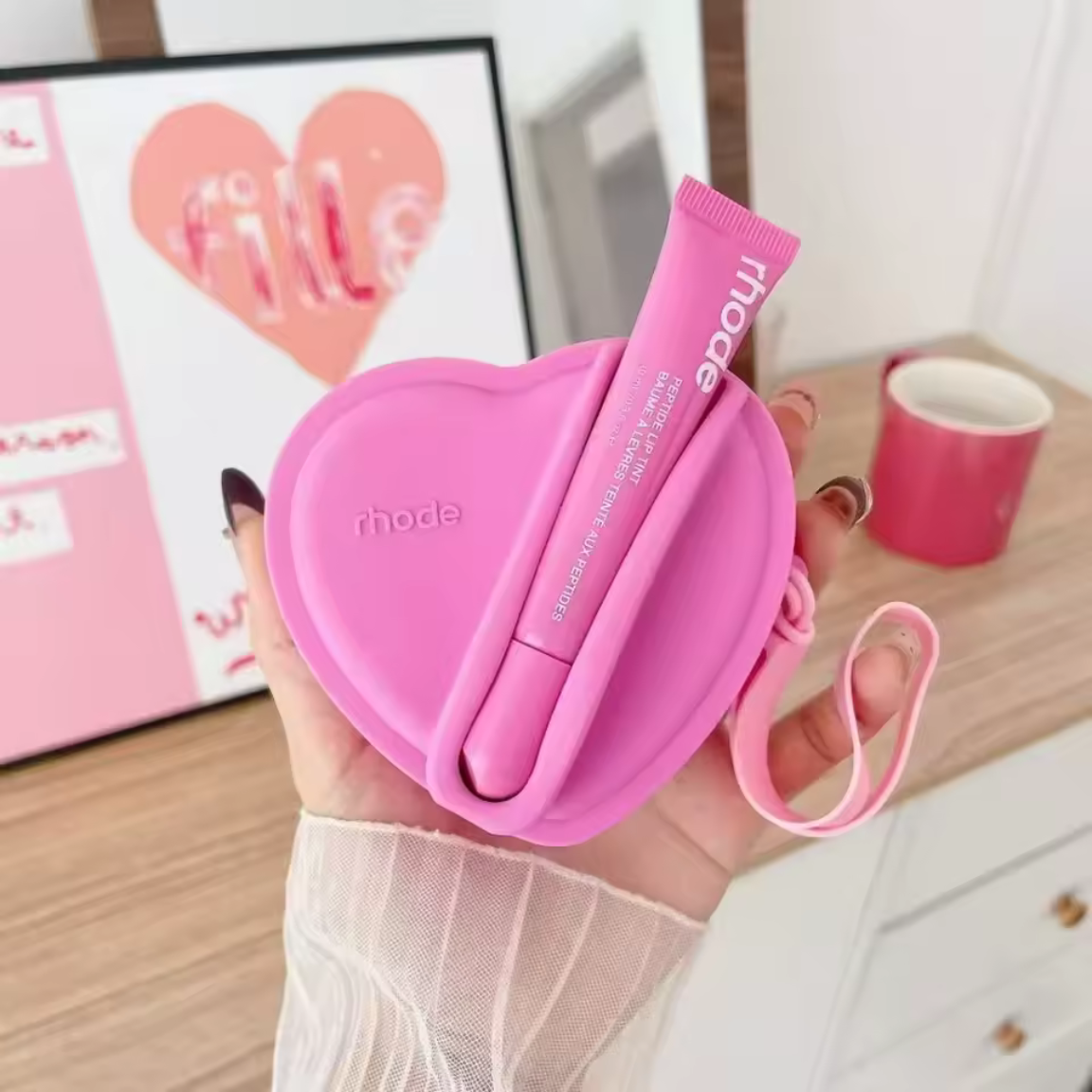 Rhode Heart Gloss Pouch
