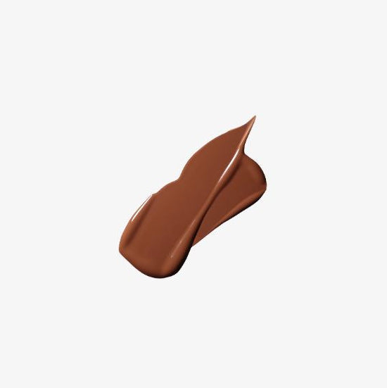Brown makeup swatch on a white background