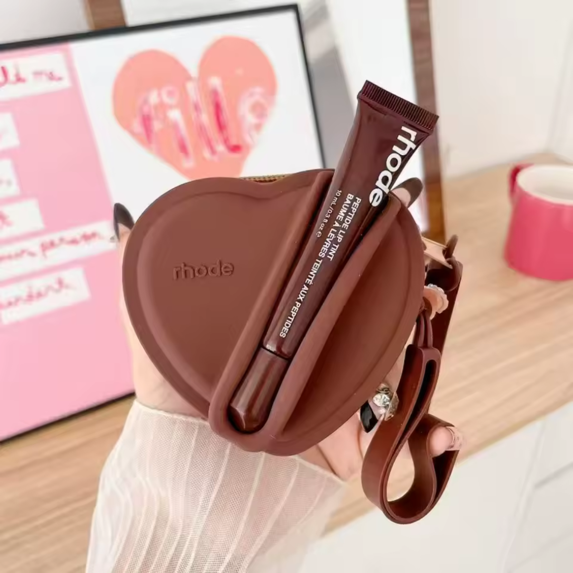 Rhode Heart Gloss Pouch