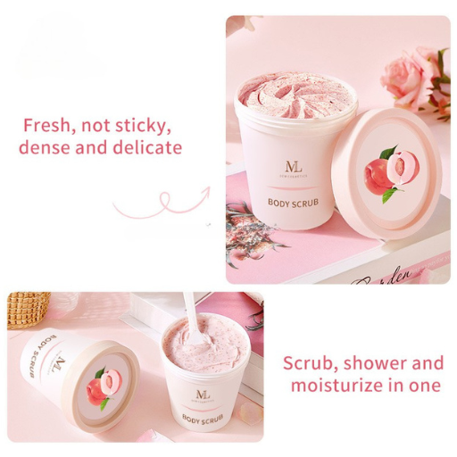 Peach Sugar Body Scrub Shea Butter & Coffee