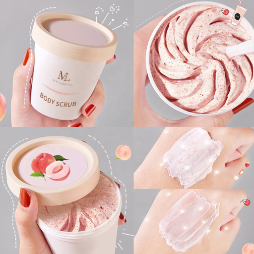 Peach Sugar Body Scrub Shea Butter & Coffee