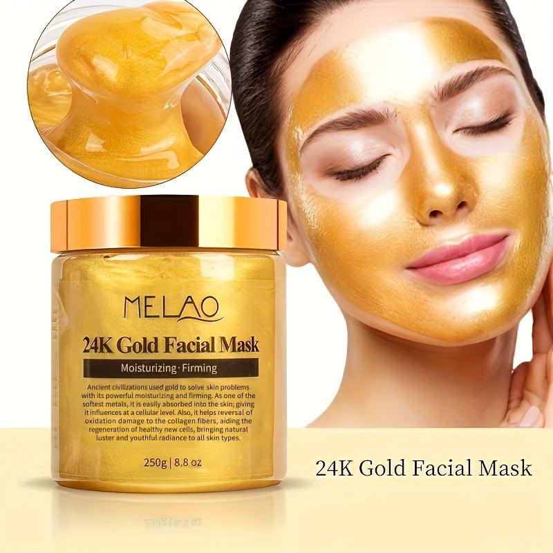 24K Gold Collagen Facial Mask – Firming & Moisturizing