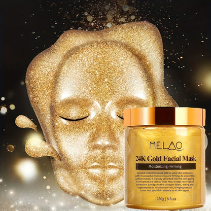 24K Gold Collagen Facial Mask – Firming & Moisturizing