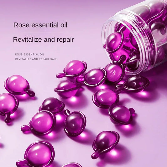 Rose Keratin Hair Repair Capsules