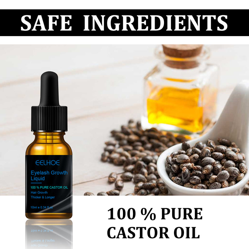 ELHOE Eyelash Growth Serum – 100% Pure Castor Oil