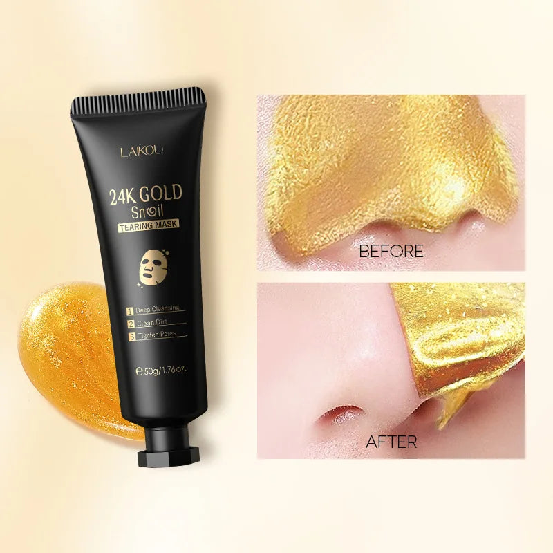 LAIKOU 24K Gold Snail Peel-Off Mask
