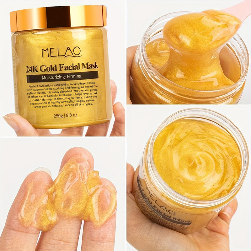 24K Gold Collagen Facial Mask – Firming & Moisturizing