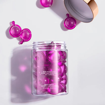 Rose Keratin Hair Repair Capsules