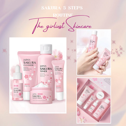 Sakura Glow  5-Piece Skincare Set