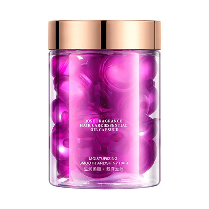 Rose Keratin Hair Repair Capsules