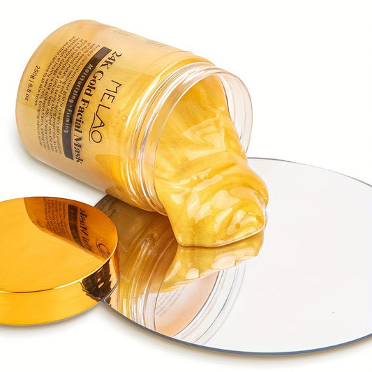 24K Gold Collagen Facial Mask – Firming & Moisturizing