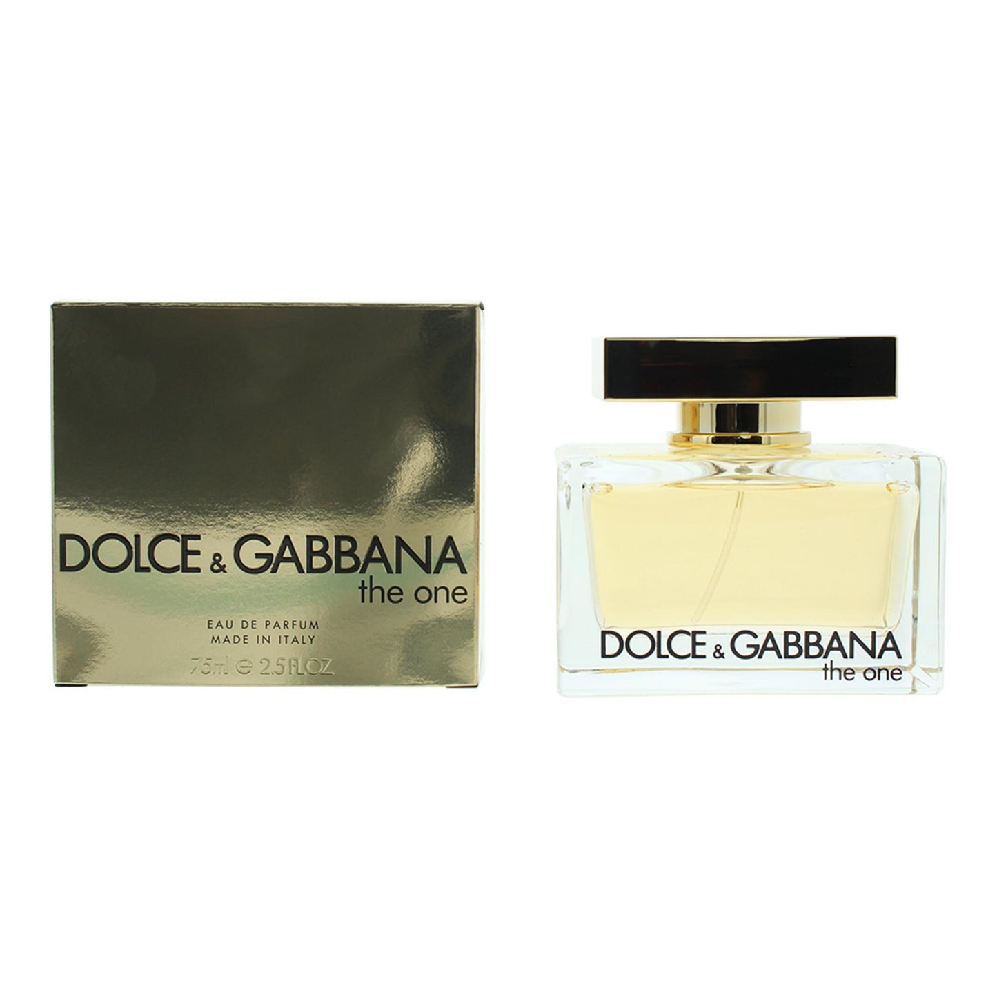 Dolce & Gabbana perfume bottle and packaging on a white background