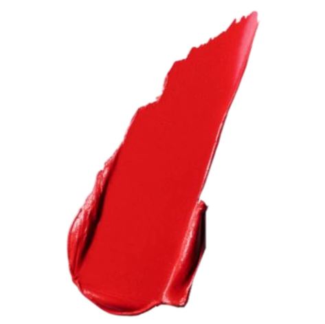 Red lipstick swatch on a white background