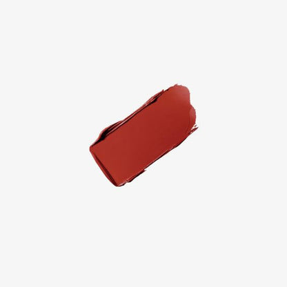 Red lipstick swatch on a white background