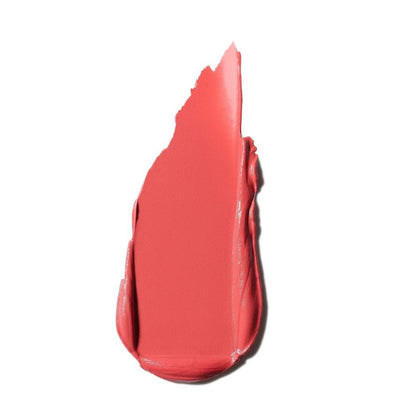 Red lipstick swatch on a white background