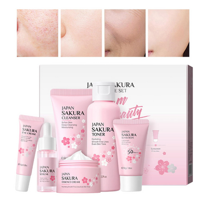 Sakura Glow  5-Piece Skincare Set
