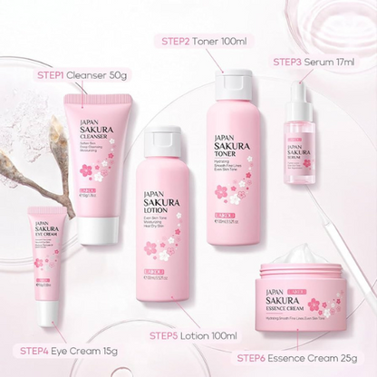 Sakura Glow  5-Piece Skincare Set