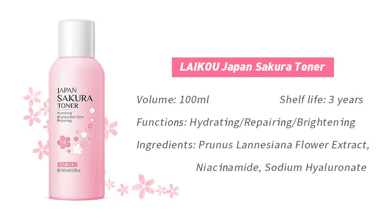 Sakura Skincare Set – 10 or 7 pcs Complete Facial Kit