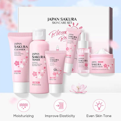 6 Piece Sakura Skincare Set