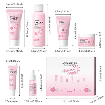 6 Piece Sakura Skincare Set