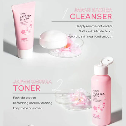 6 Piece Sakura Skincare Set