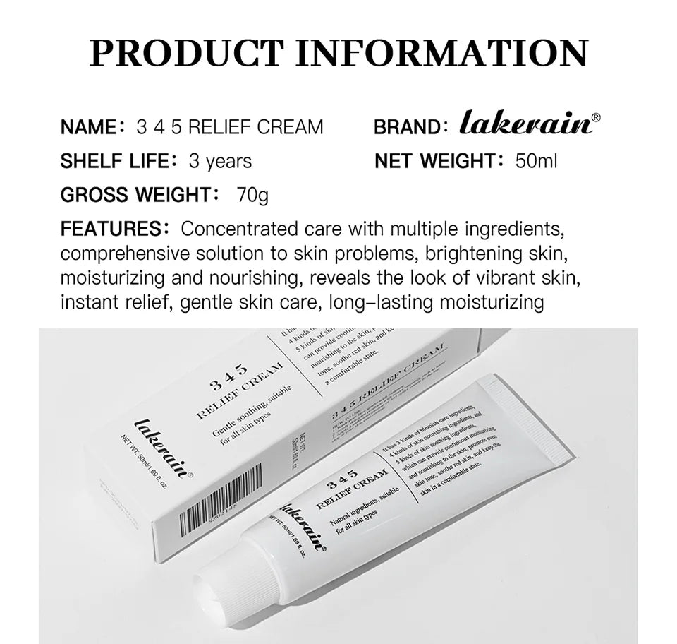 345 Relief Cream – Korean Moisturizer