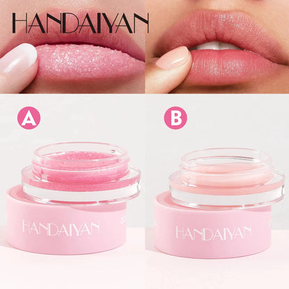 HANDAIYAN 2-in-1 Lip Scrub & Balm