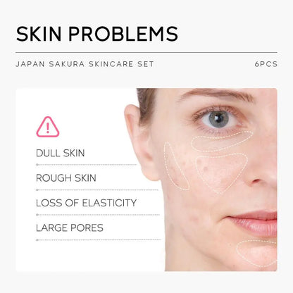 6 Piece Sakura Skincare Set