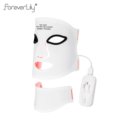 Silicone LED Mask with Neck Therapy