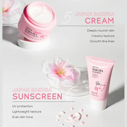 6 Piece Sakura Skincare Set