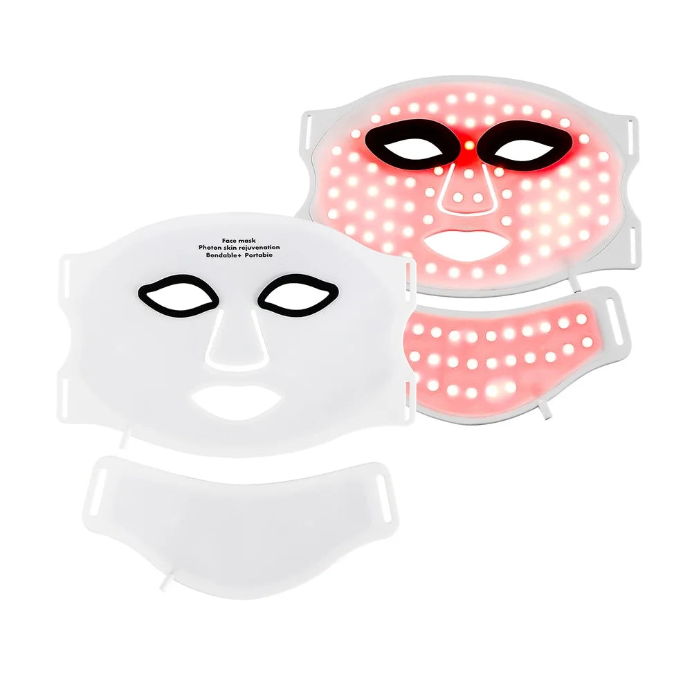 Silicone LED Mask with Neck Therapy