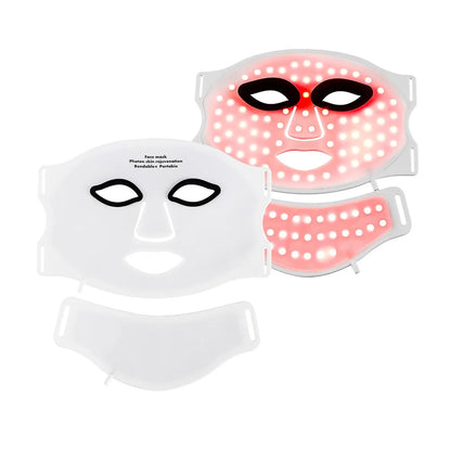 Silicone LED Mask with Neck Therapy