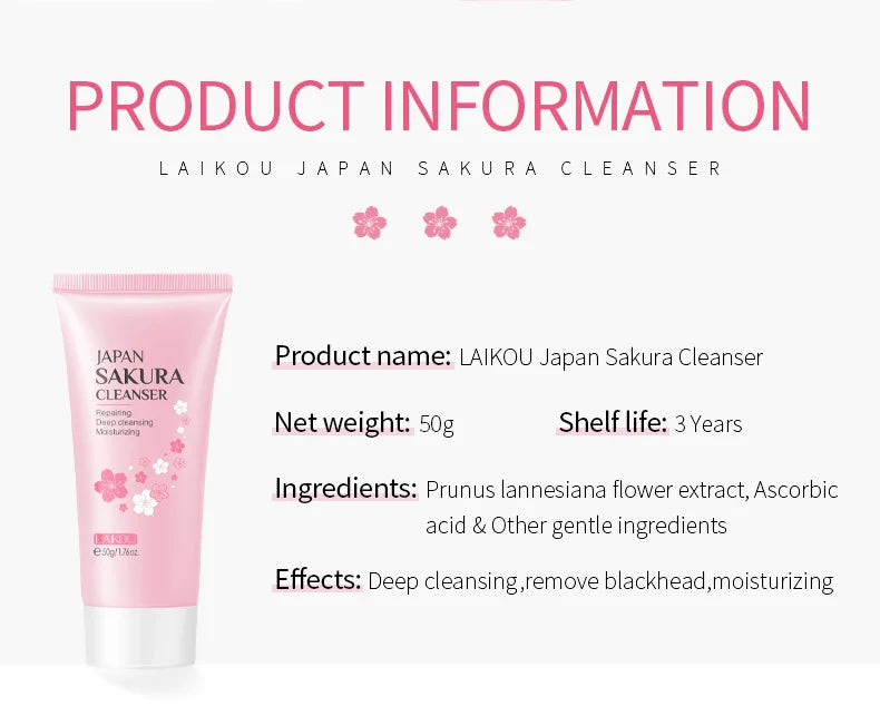 Sakura Skincare Set – 10 or 7 pcs Complete Facial Kit