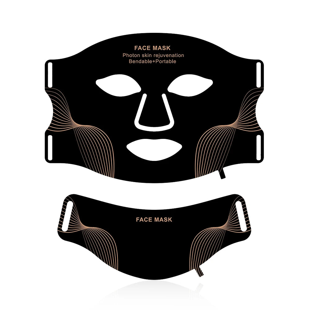 Silicone LED Mask with Neck Therapy