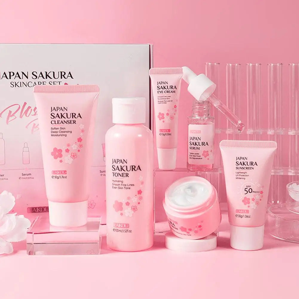 6 Piece Sakura Skincare Set